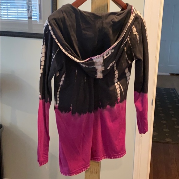 Hooded rye dye tunic with embellishments - Picture 2 of 2